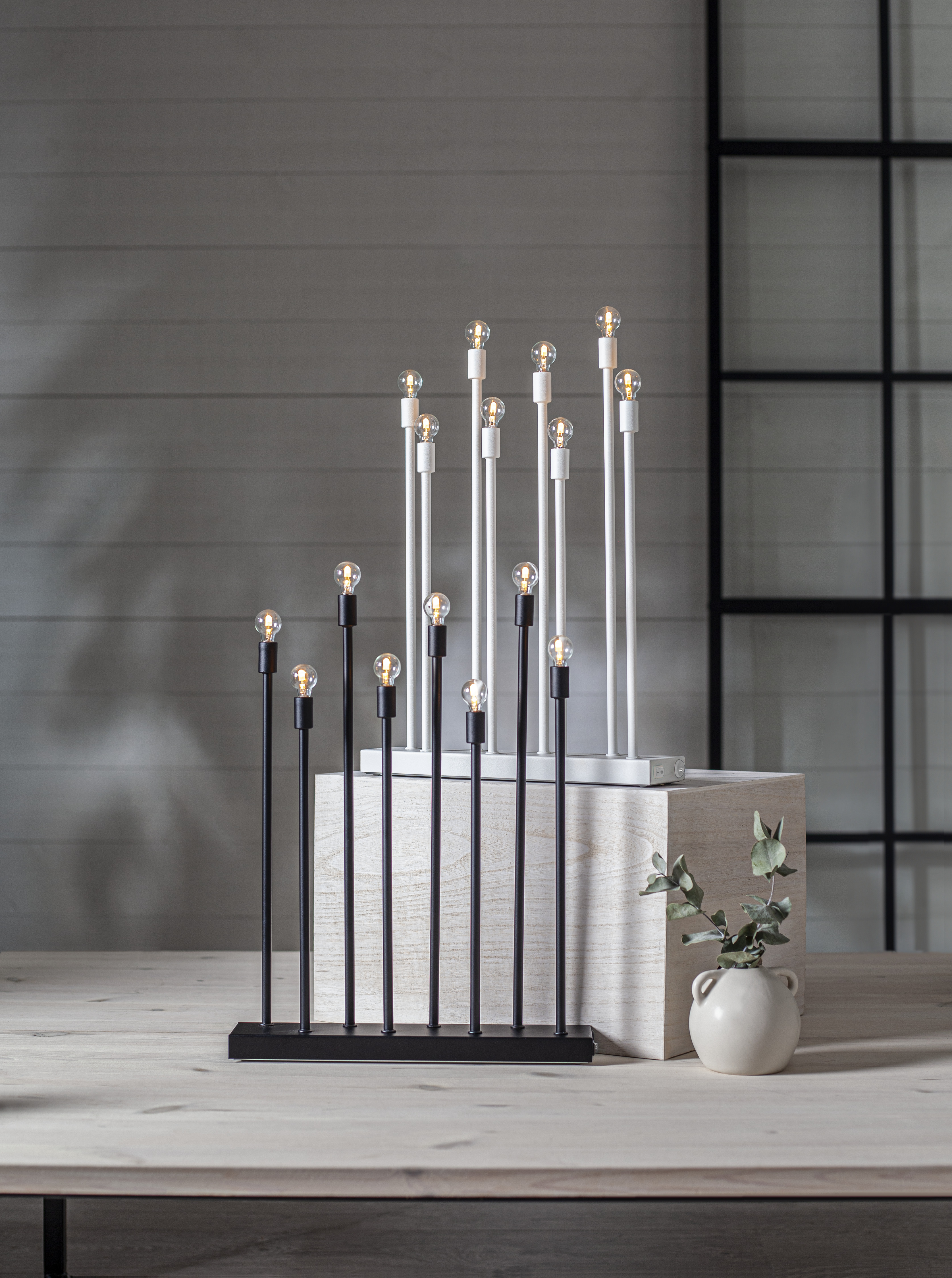 Ljusstake Ladda - 29x40 cm - Svart - 3
