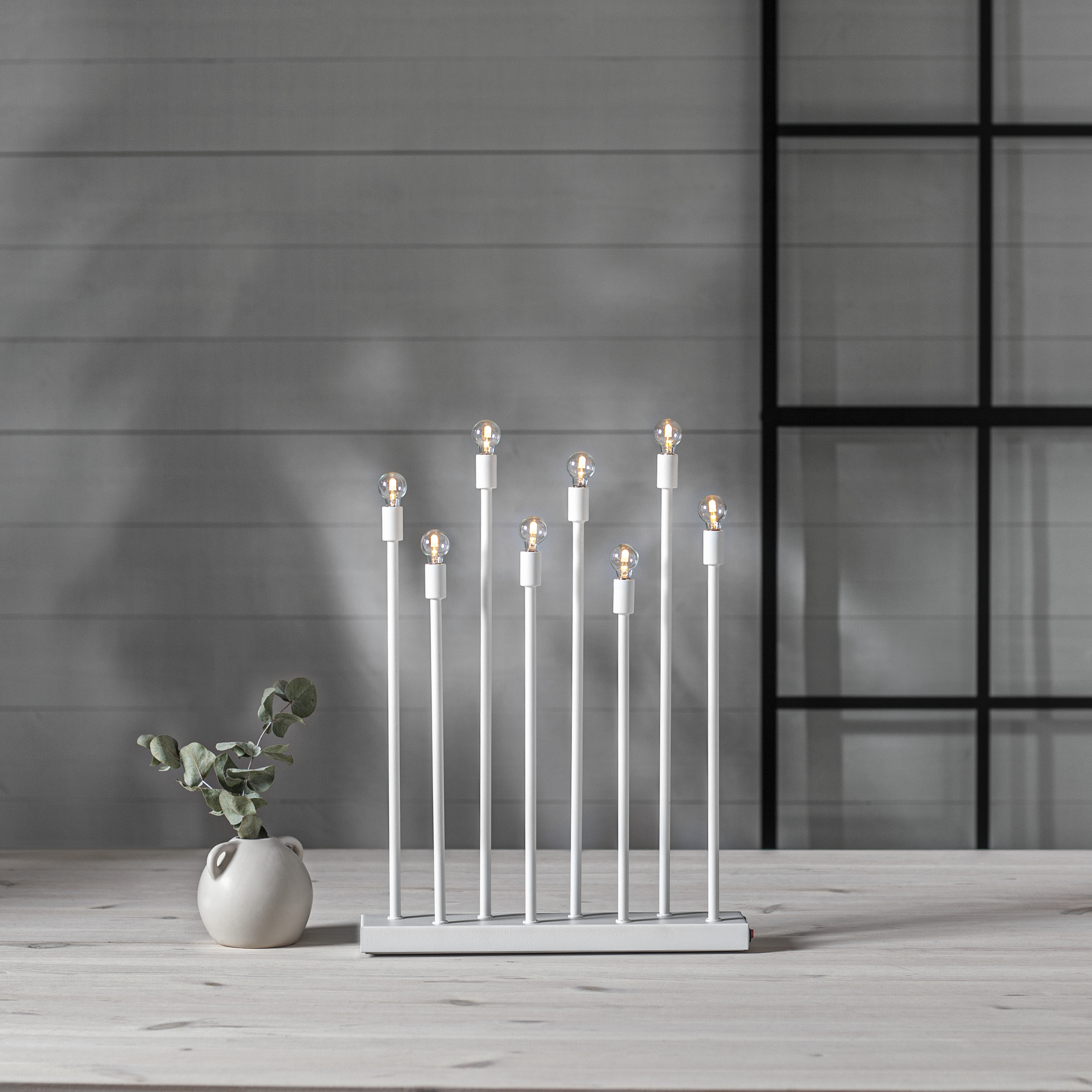 Candlestick Ladda - 29x40 cm - White