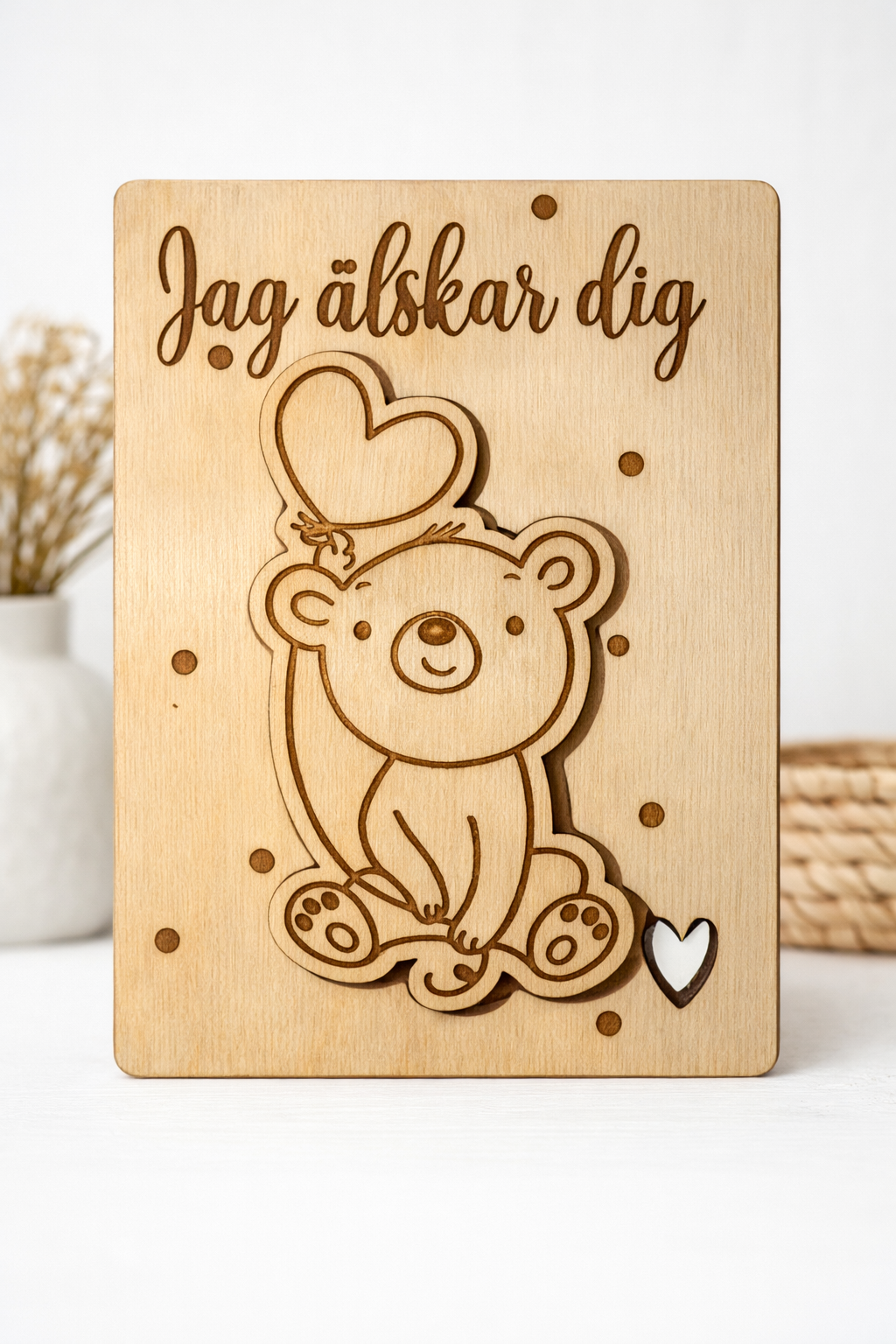 Björnkort "jag älskar dig" - 3