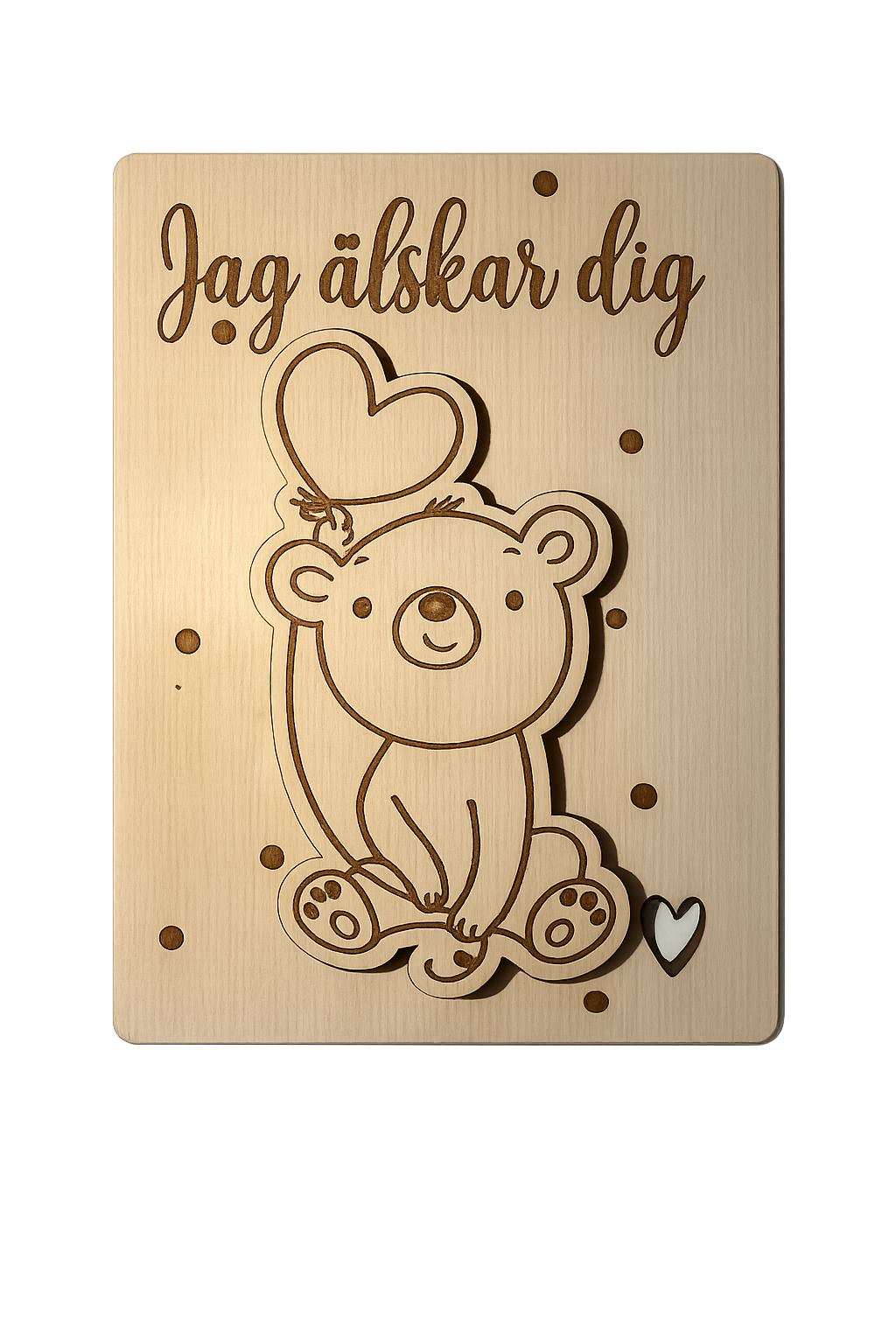 Björnkort "jag älskar dig"