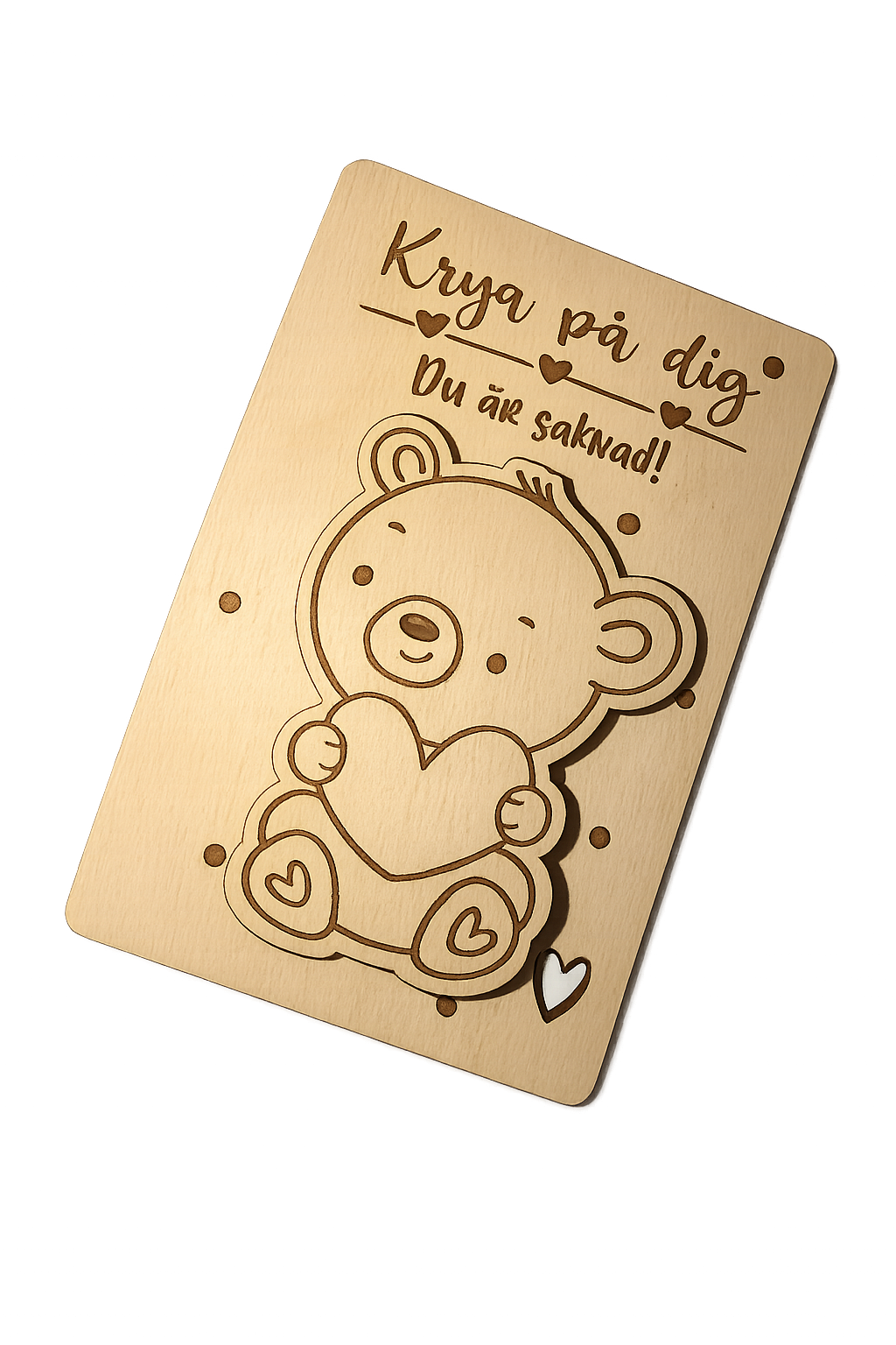 Björnkort "Krya på dig" - 2