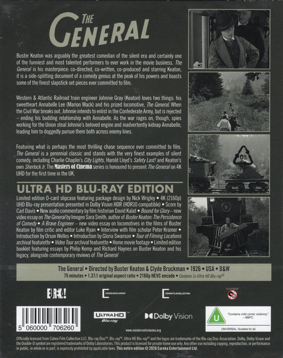 The General (1926) (Limited Edition) (ej svensk text) (4K Ultra HD - 2