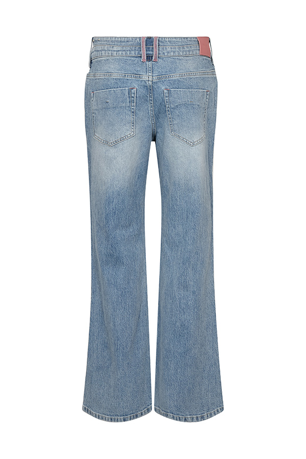 Mos Mosh - MMMarlena Puddle Jeans Light Blue 32 tums benlängd - 6