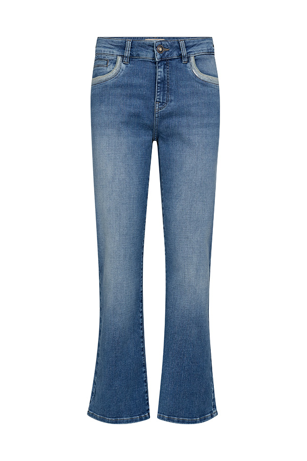 Mos Mosh - MMCecilia Perla Jeans Mid Blue 30 tums benlängd