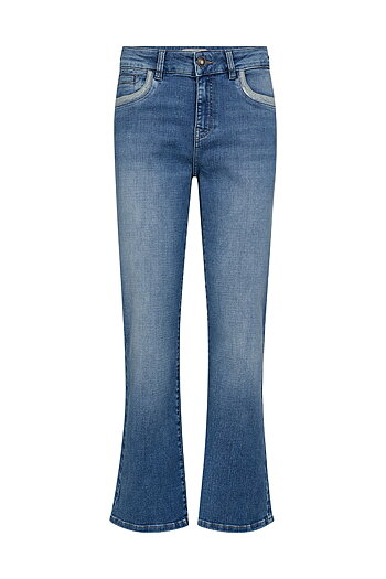 Mos Mosh - MMCecilia Perla Jeans Mid Blue 30 tums benlängd