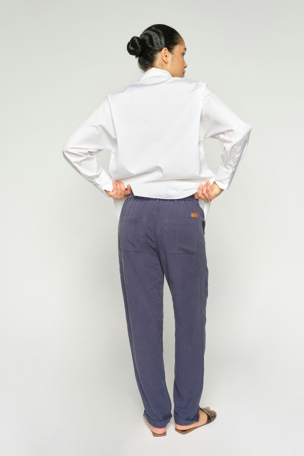 Mos Mosh - MMMaison Stalom Pant Crown Blue Ankle - 2