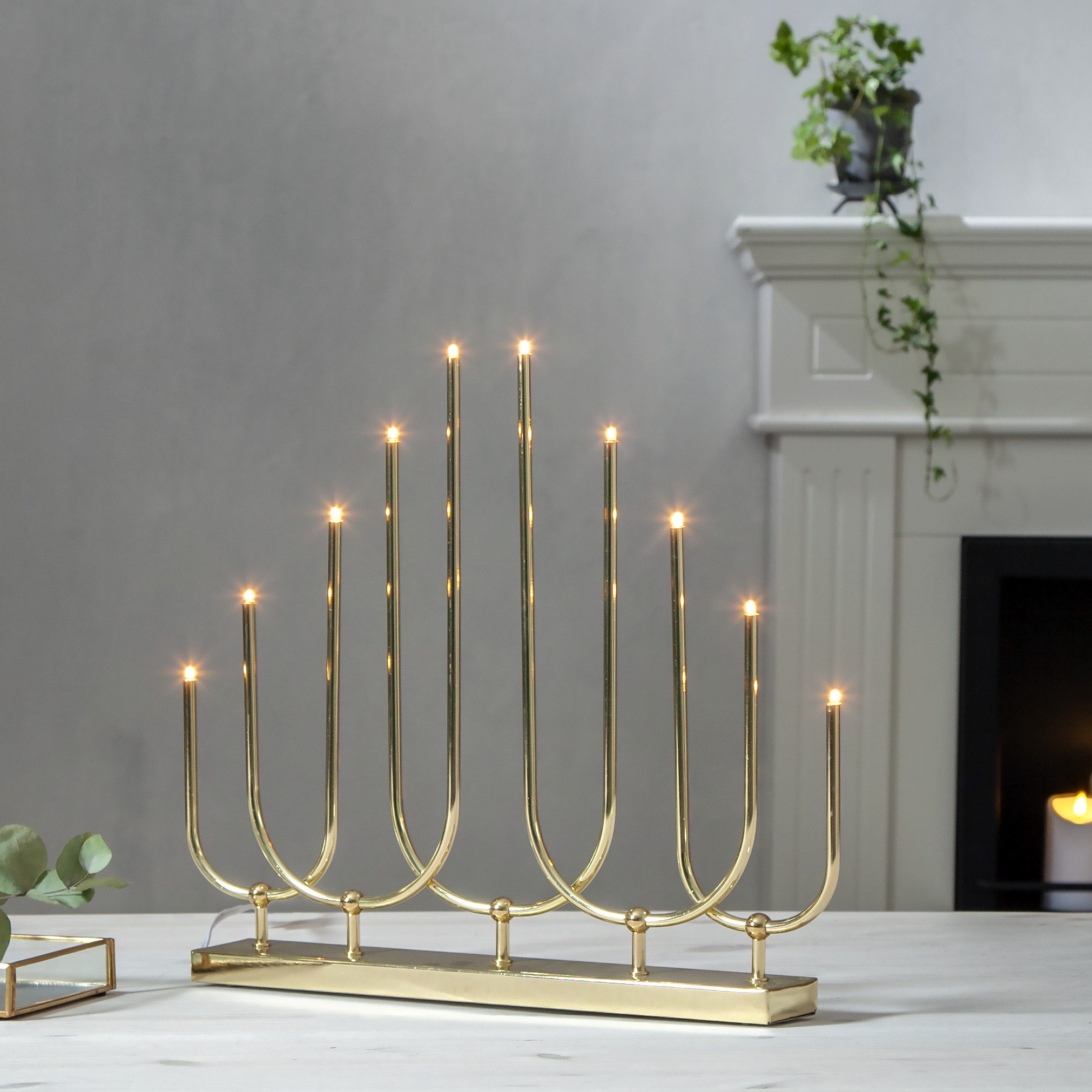 Candlestick Novum - 46x39 cm - Brass