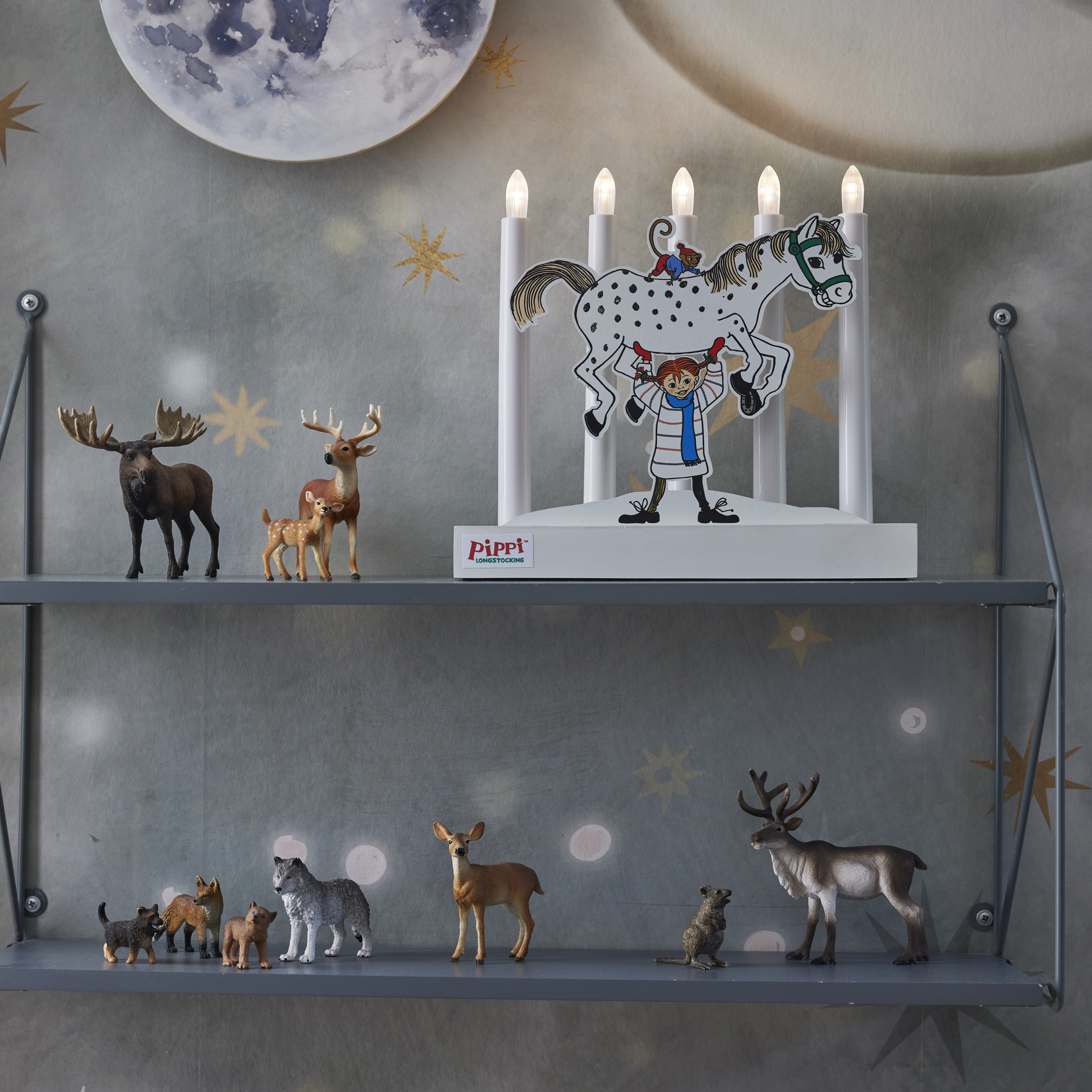 Pippi candlestick - 26,5x24,5 cm - White