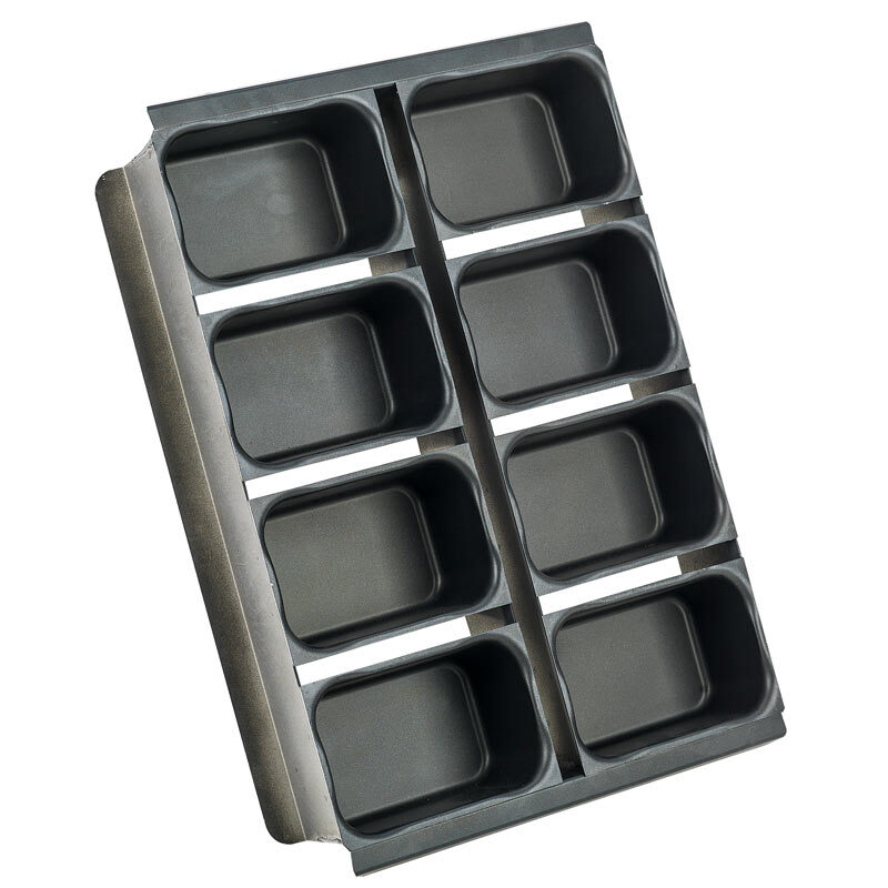 Bakers Pureline - Plåtmått 530x325 mm (GN1/1) - Formset 8x 145x92x77 mm