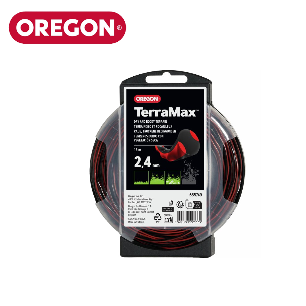 Trimmertråd Terramax 2,4mm 15 m Oregon