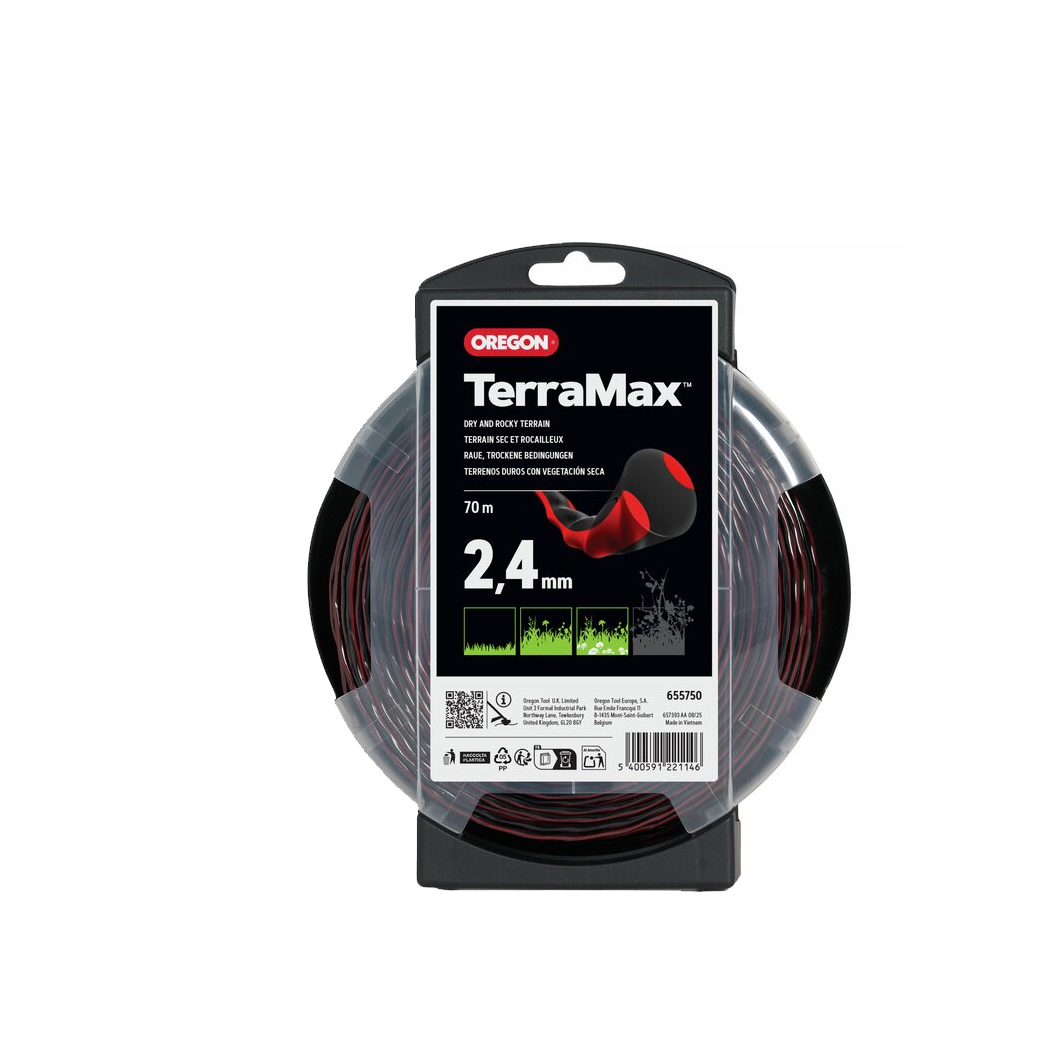 Trimmertråd Terramax 2,4mm 70 m Oregon - 2
