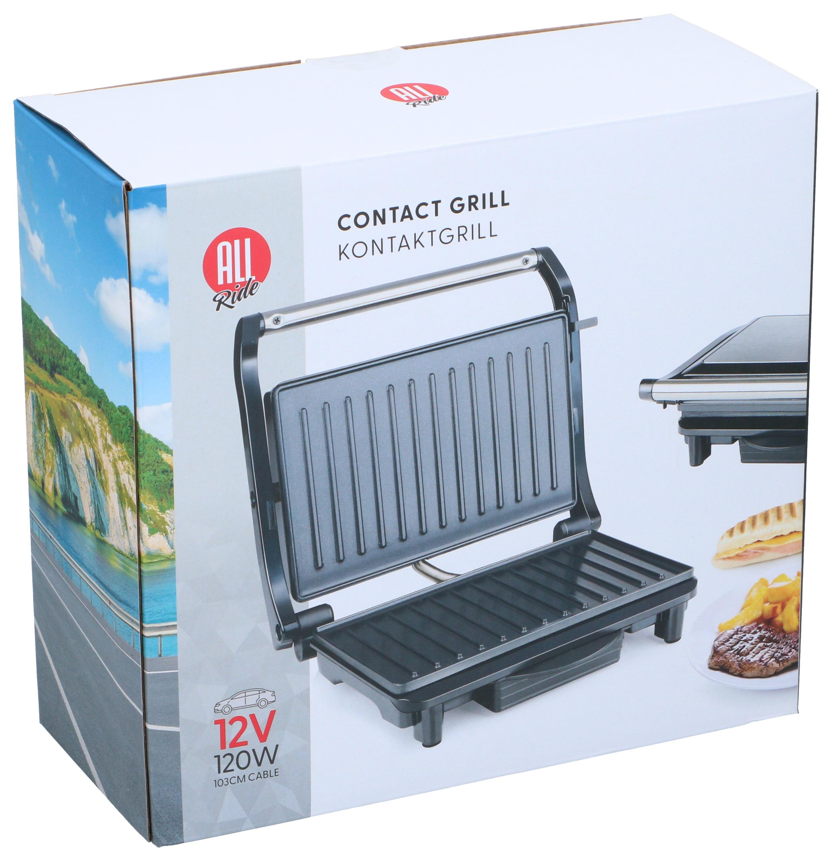 Kontaktgrill 12V 120W – För bil & lastbil