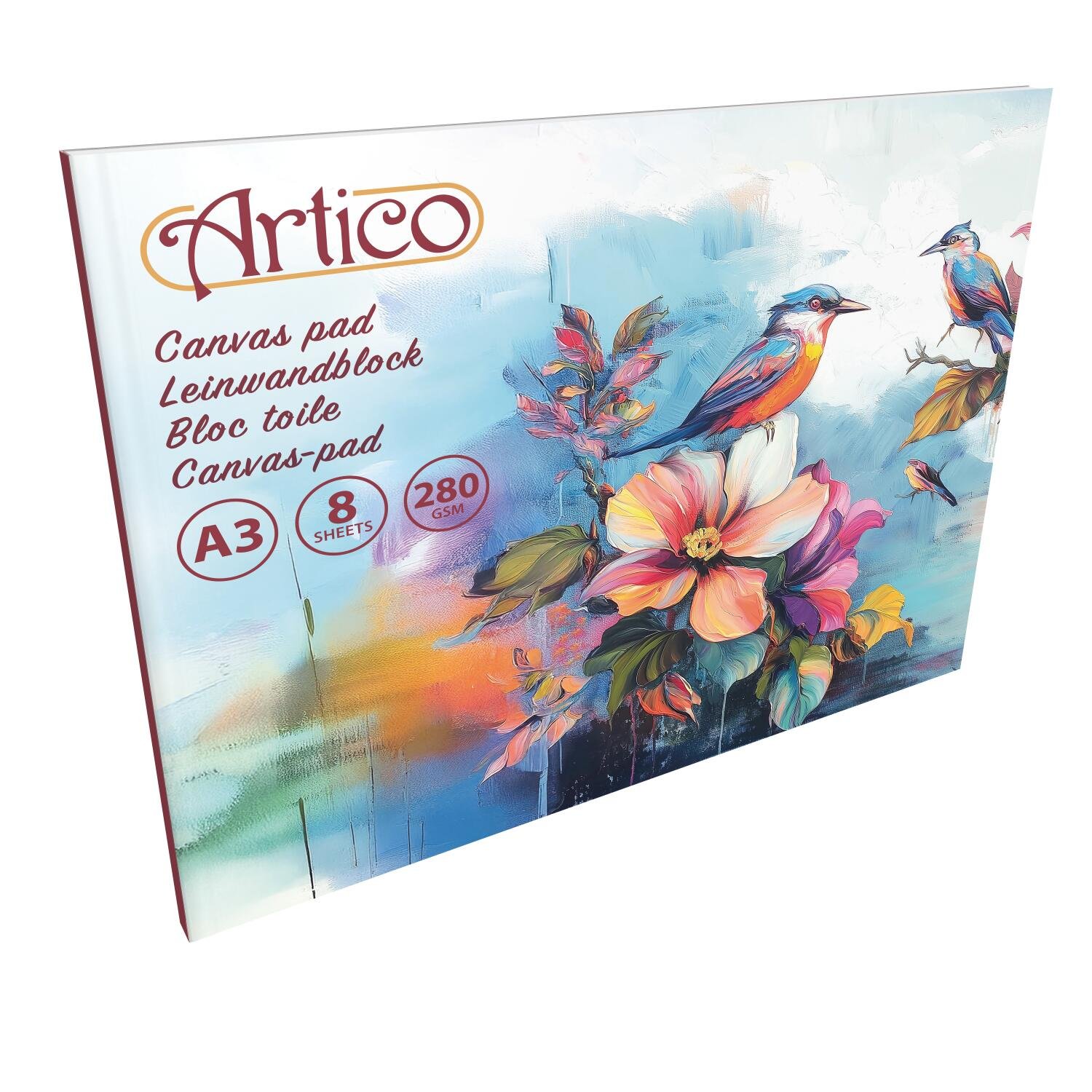 Canvasblock A3 – 8 Ark 280 gsm