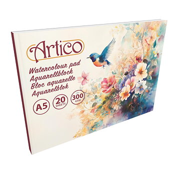 Akvarellblock A5 – 20 Ark 300 gsm