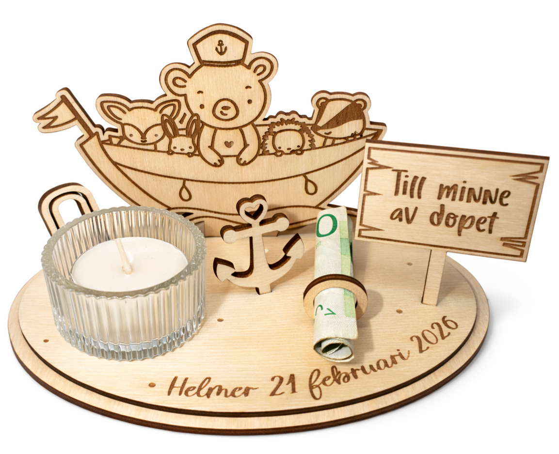 Dopvärld båtkompisar