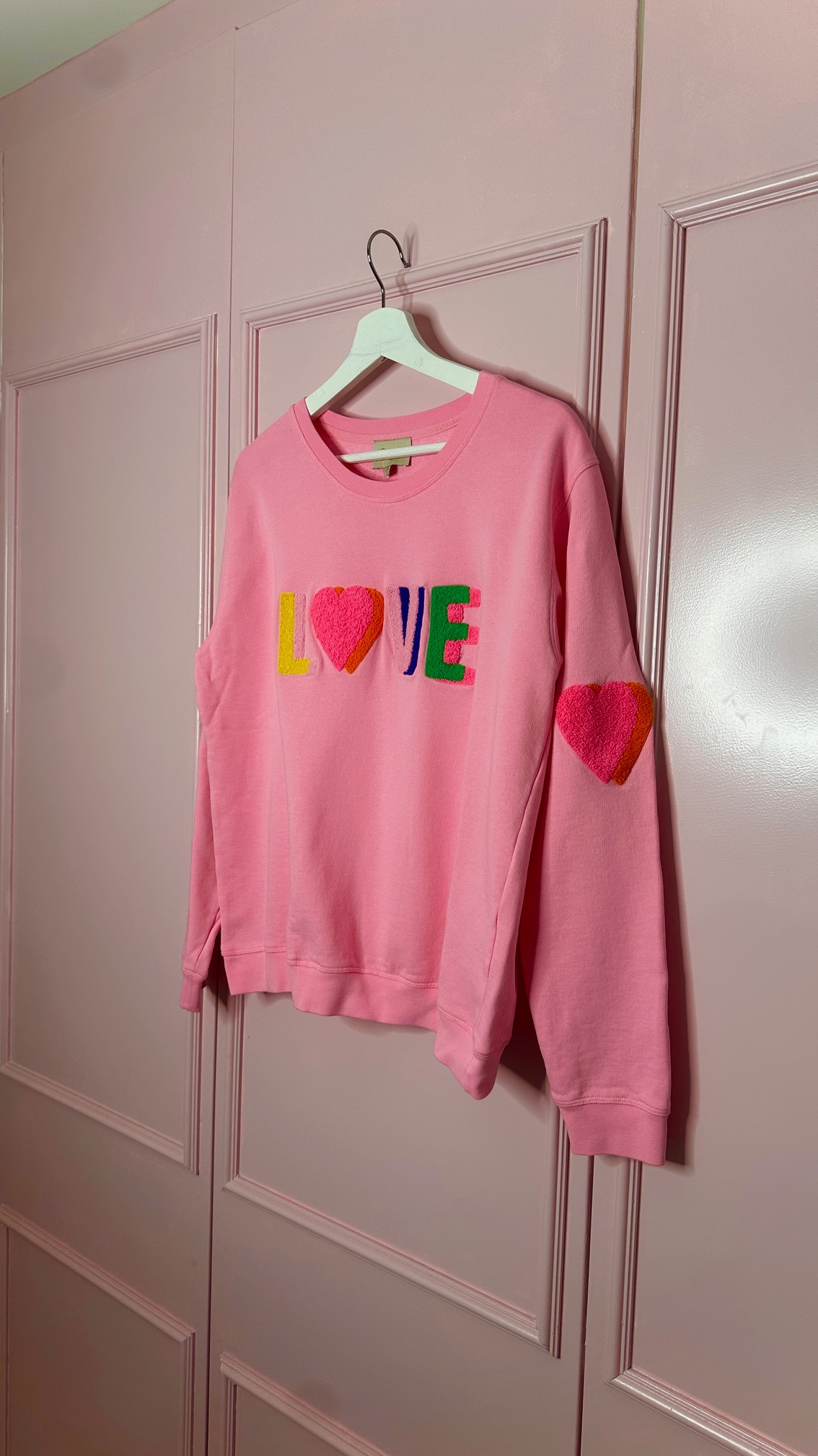 Is-multi double love aurora pink sweat