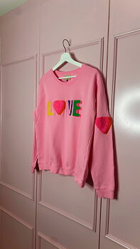 Is-multi double love aurora pink sweat