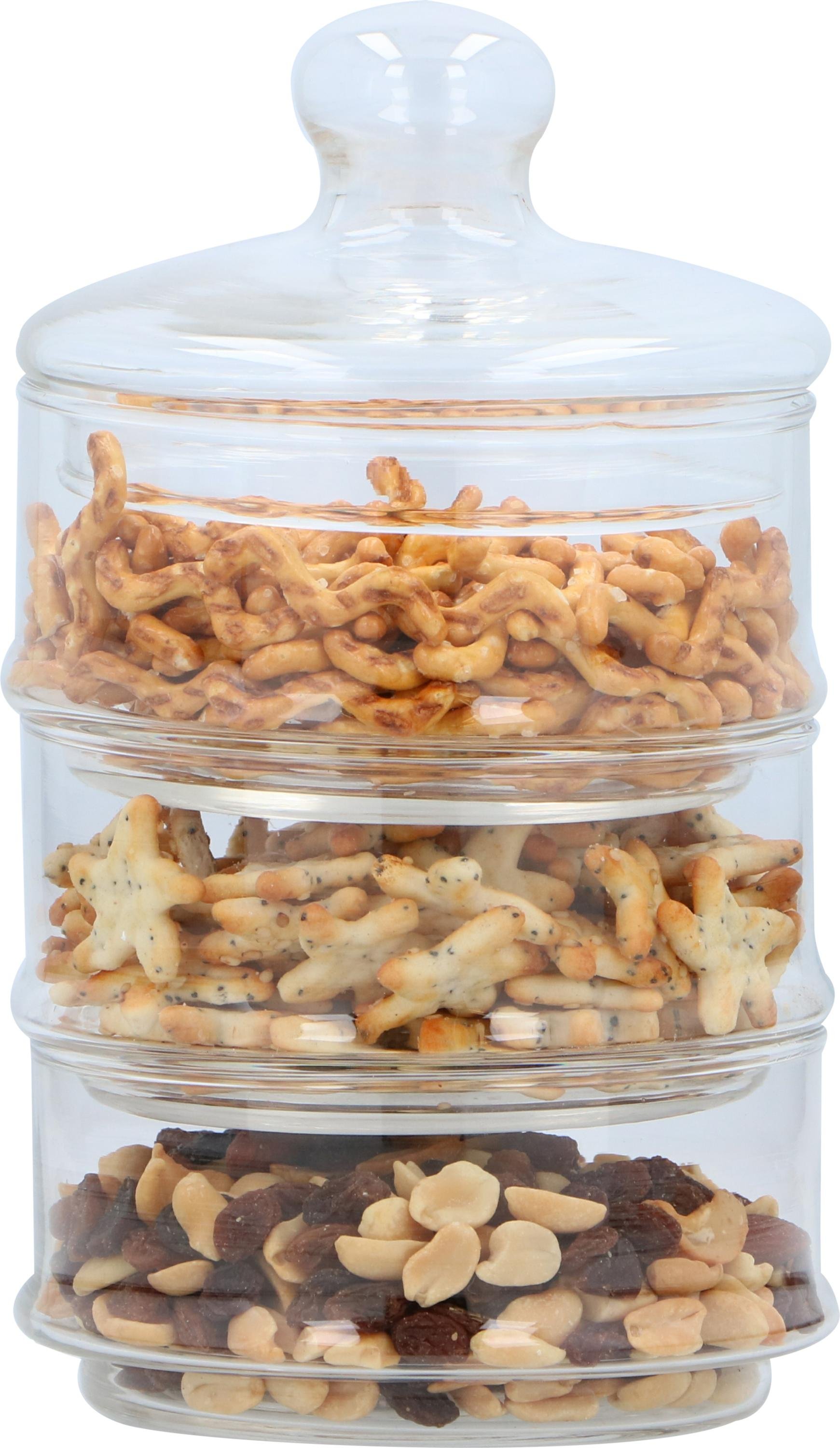 Förvaringsburk 3-lager Ø12x23 cm – Stapelbar & Platsbesparande - 2