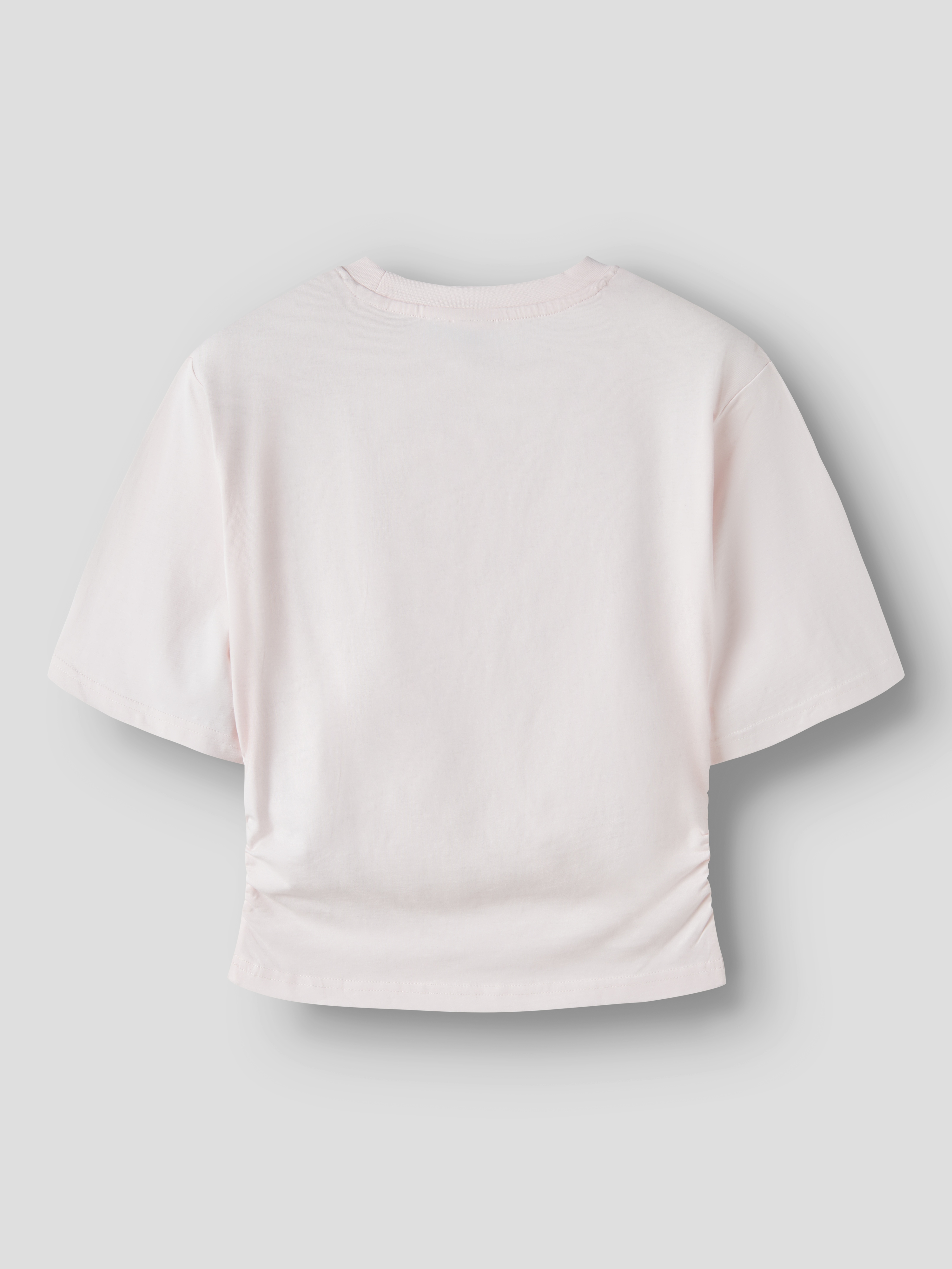 NLFNOVEGAT SS SHORT ROUCHED TOP Pink Marshmallow - 2