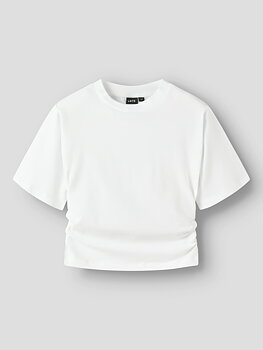 NLFNOVEGAT SS SHORT ROUCHED TOP Bright White