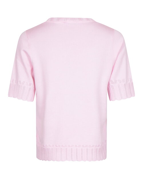 Jumper mönsterstickad ringning & ärm rosa - 2