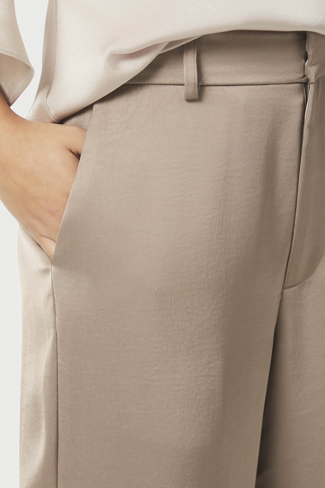 Neo Noir - Emmet Heavy SateenPants Dark Taupe - 4