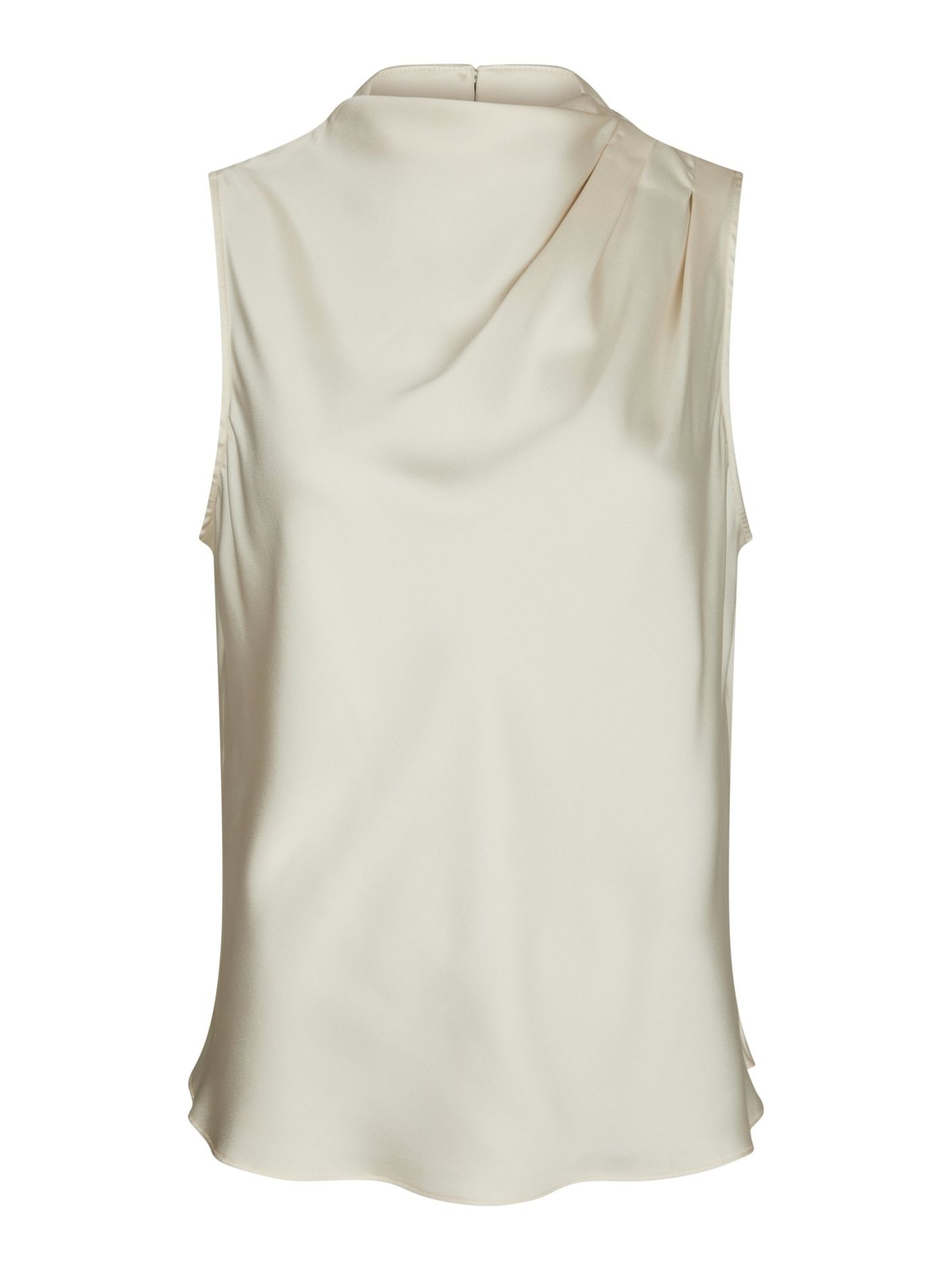 Neo Noir - Isola Drapy Satin Top Creme - 5