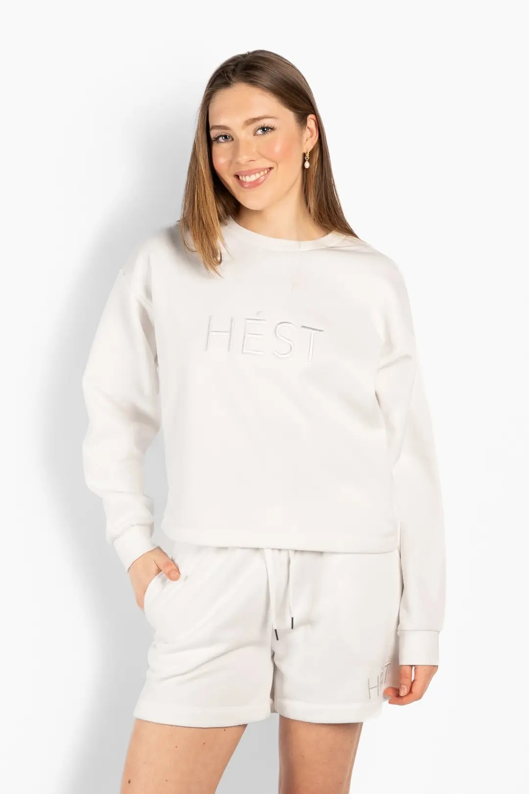 Gabriela Sweatshirt - White Alyssum - HÉST
