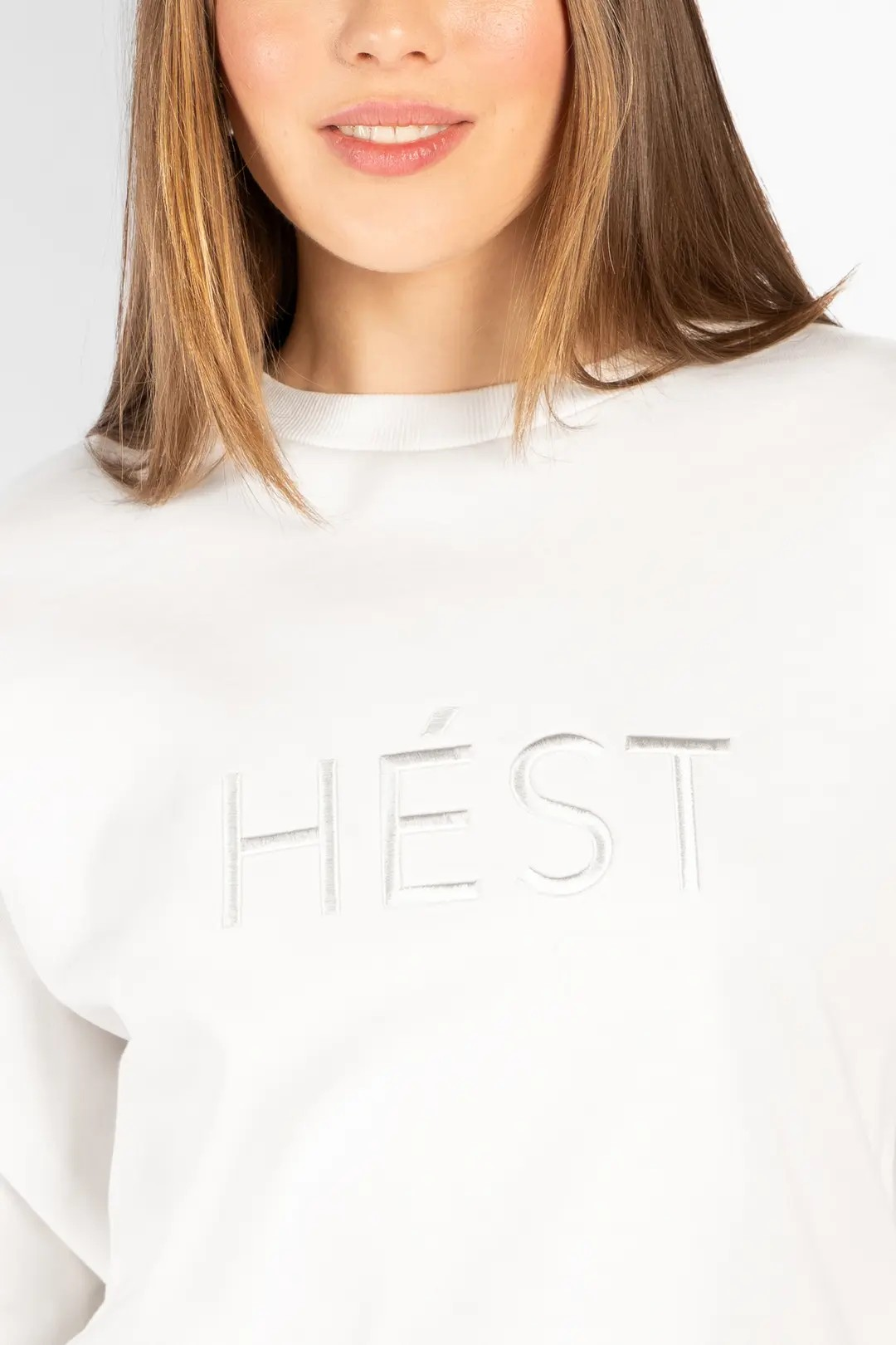 Gabriela Sweatshirt - White Alyssum - HÉST - 3