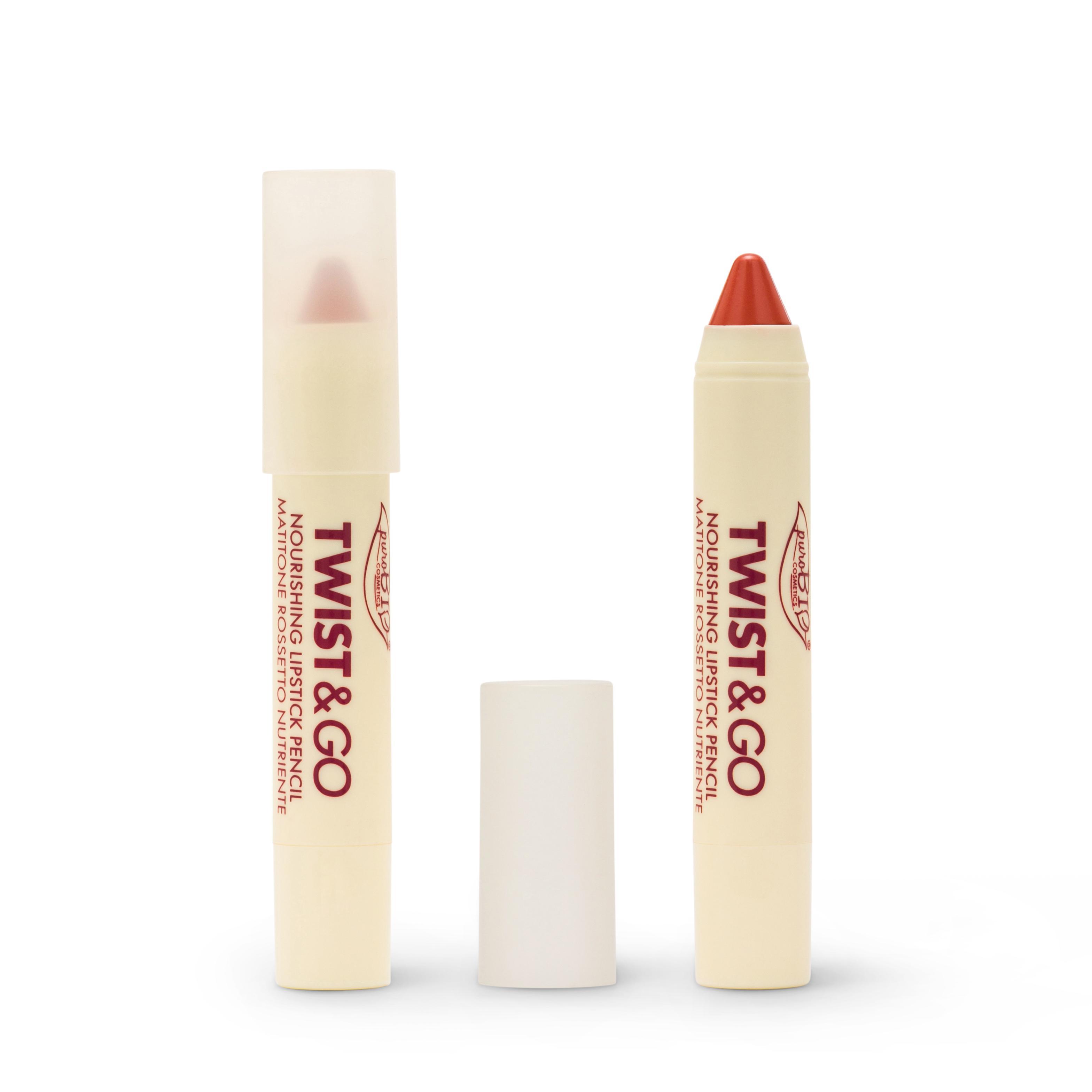 PuroBIO TWIST & GO - Nourishing Lipstick Pencil Peach Nude