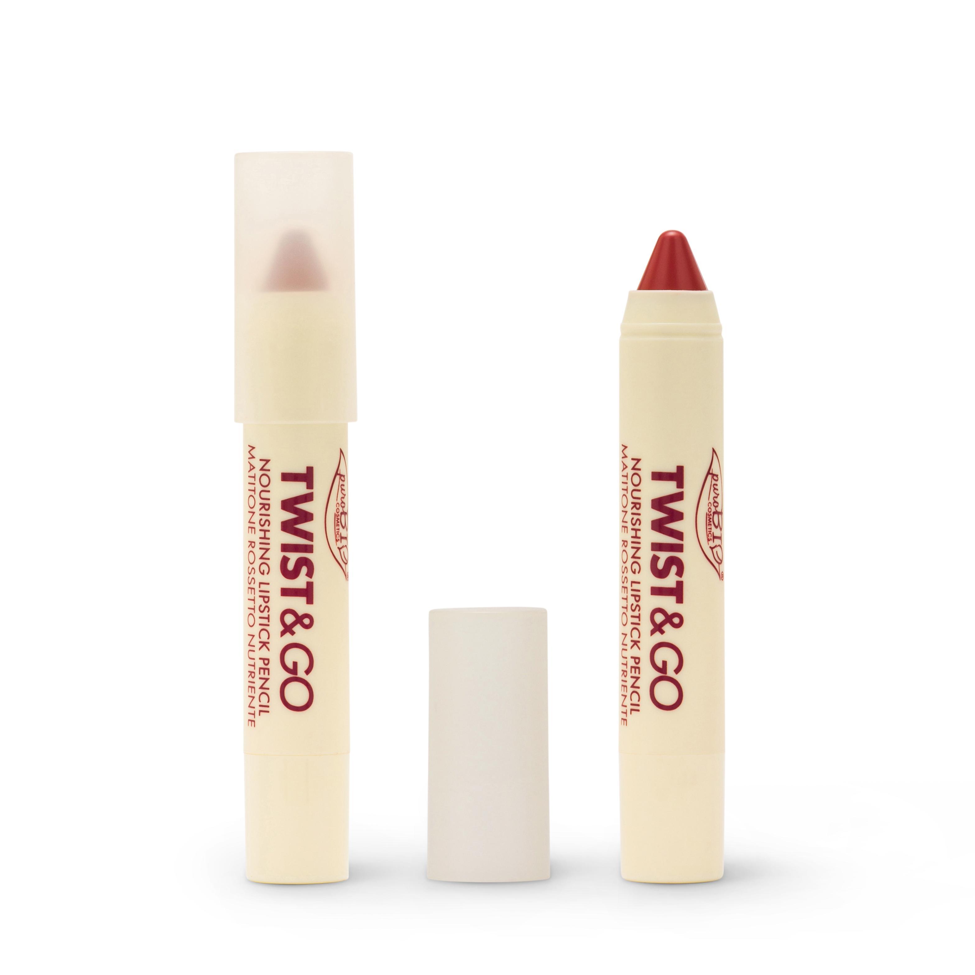 PuroBIO TWIST & GO - Nourishing Lipstick Pencil Pink Sand