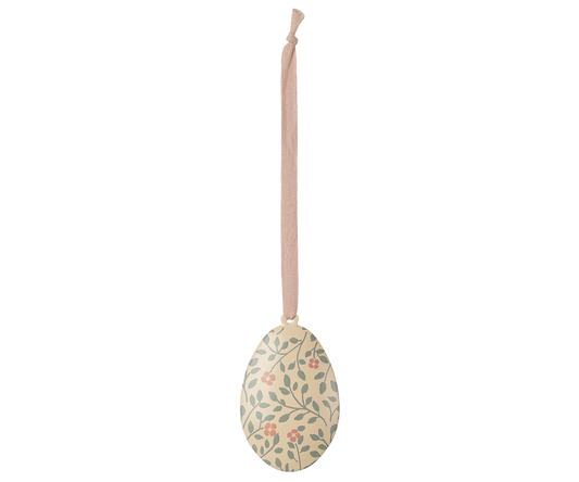 Metal ornament Easter egg Branches Olive