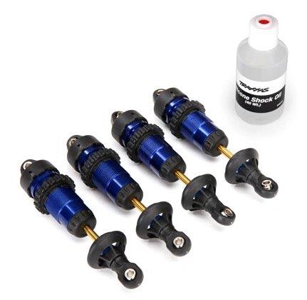 Traxxas Stötdämpare GTR Komplett Aluminium Blå (4)