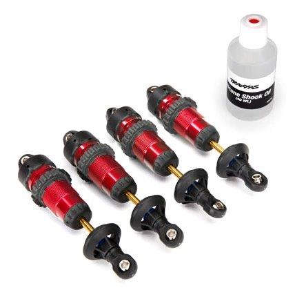 Traxxas Stötdämpare GTR Komplett Aluminium Röd (4)