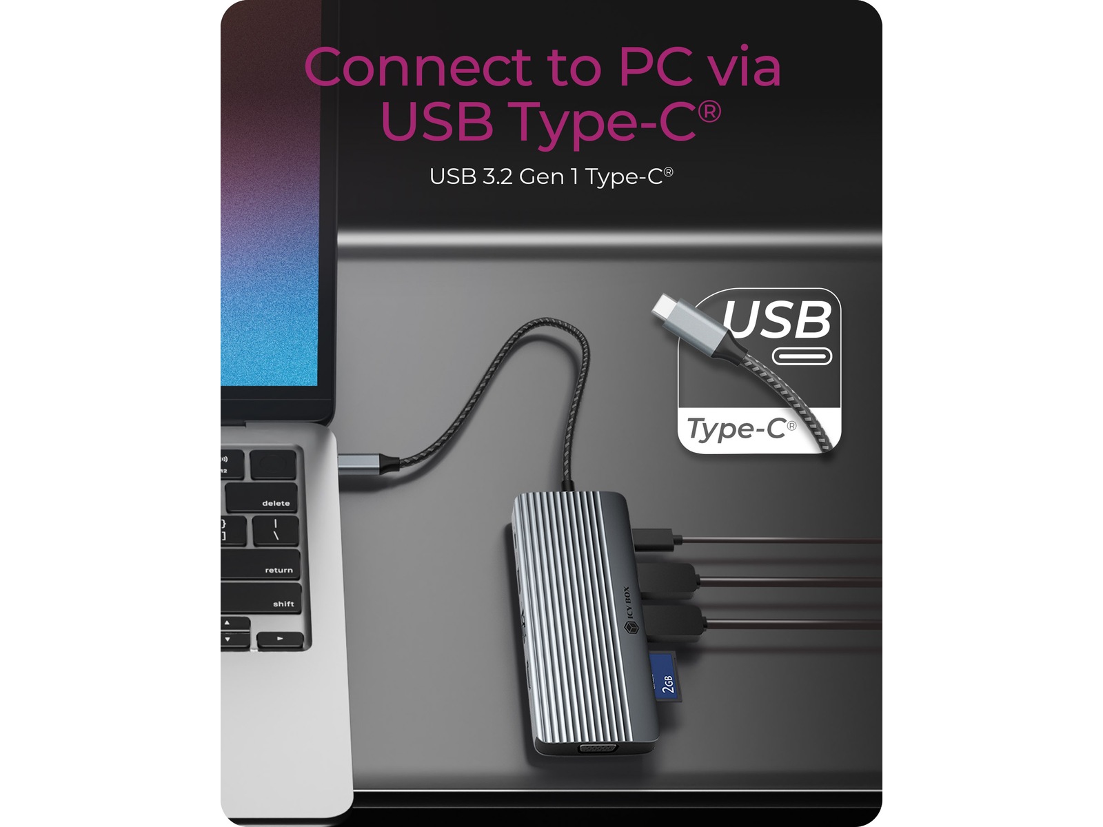 ICY BOX 10 i 1 USB-C Dockningsstation - 2