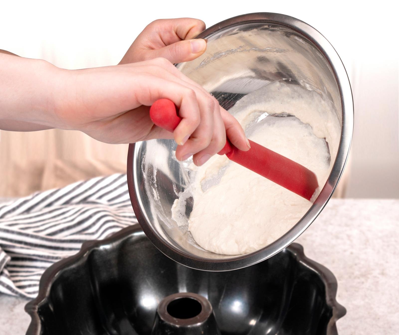 ALPINA Kitchen Silikonskrapa 31 cm Röd - 3