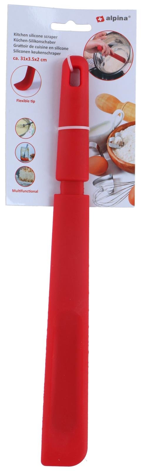 ALPINA Kitchen Silikonskrapa 31 cm Röd
