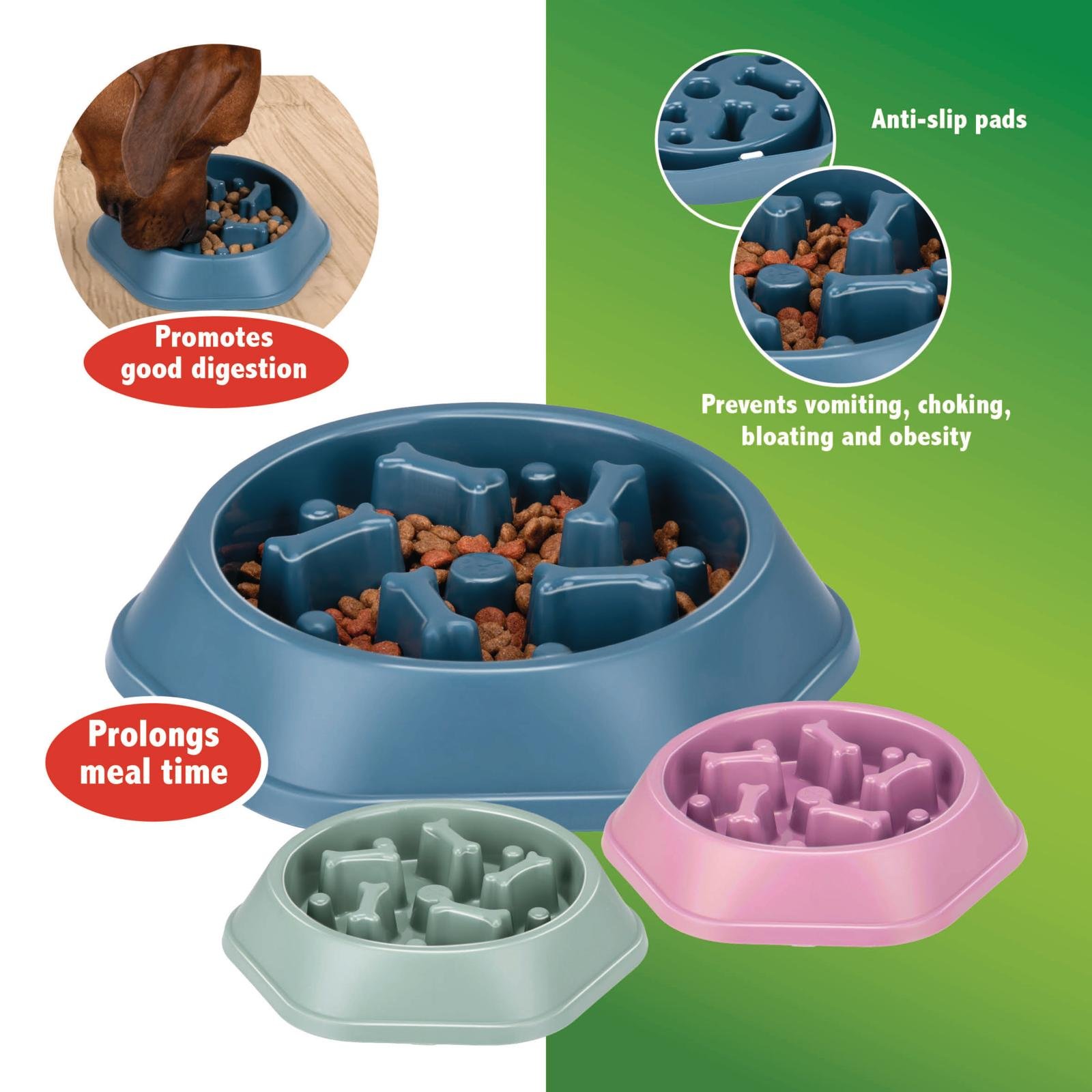 Hundmatsskål Slow Feeder 350 ml – För Långsammare & Hälsosammare Ätande - 3