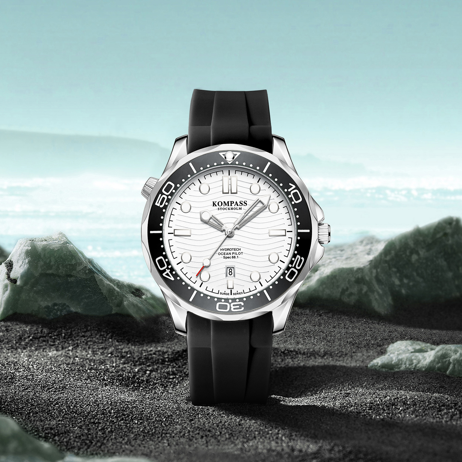 Kompass Ocean Pilot Silver Black - 6
