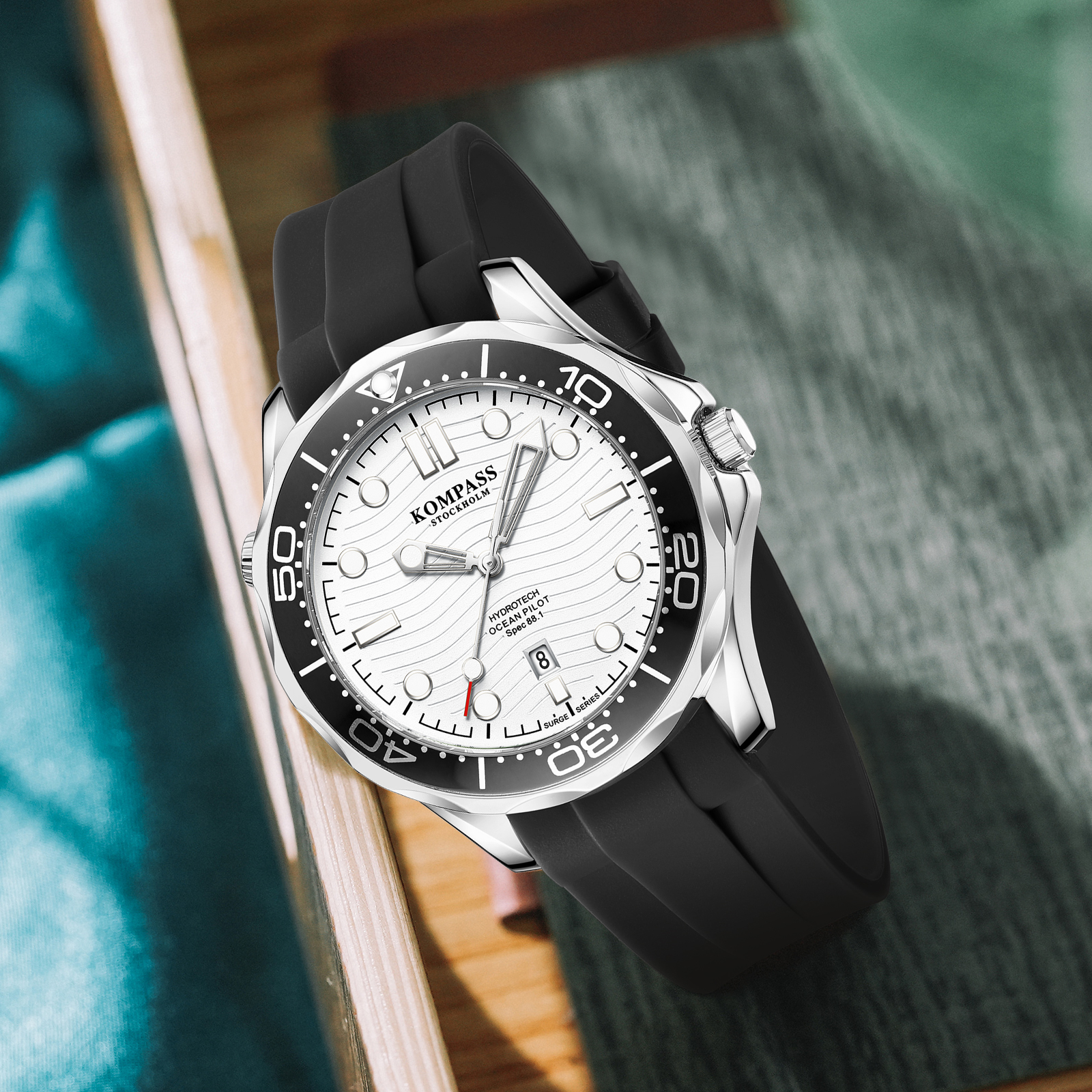 Kompass Ocean Pilot Silver Black - 5