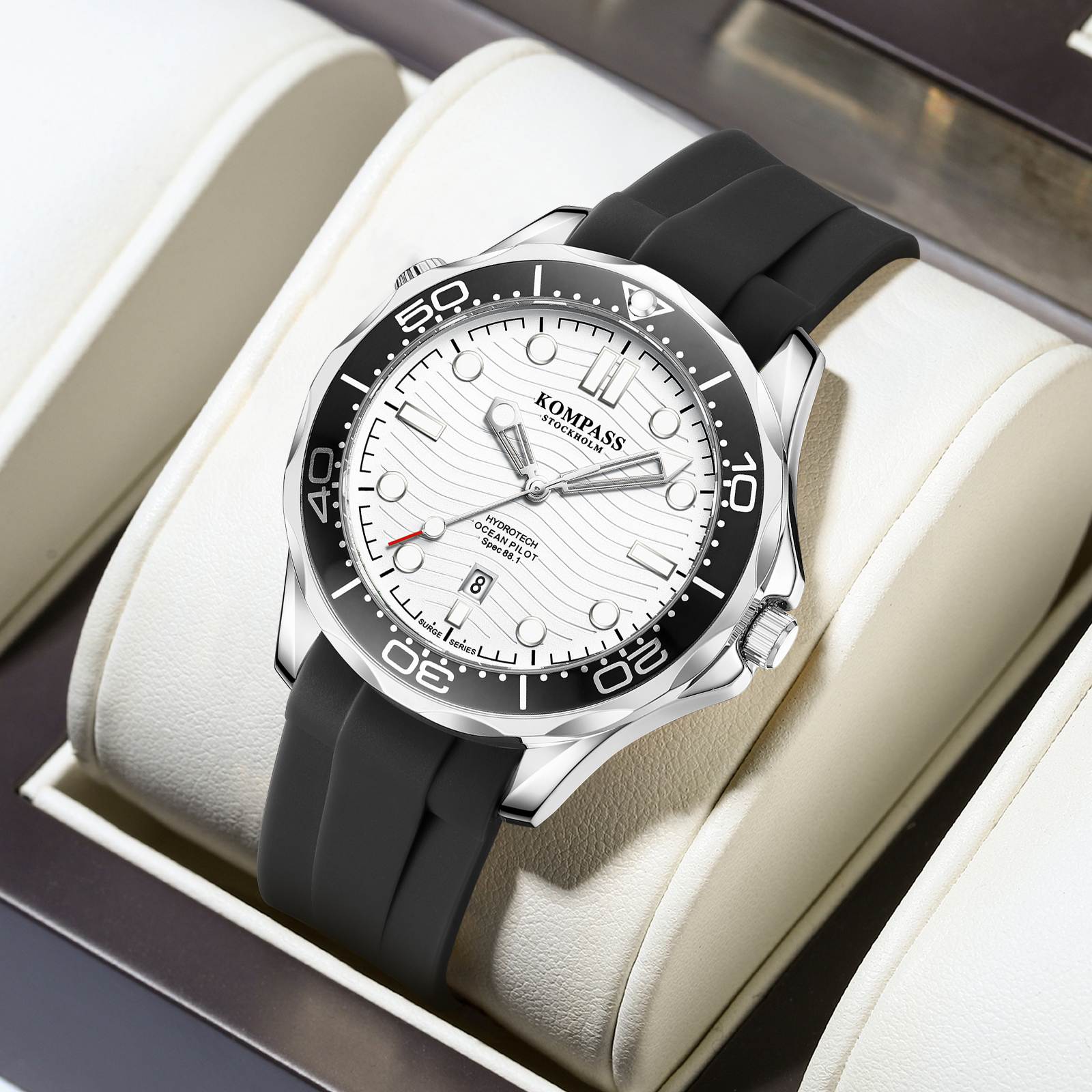 Kompass Ocean Pilot Silver Black - 7