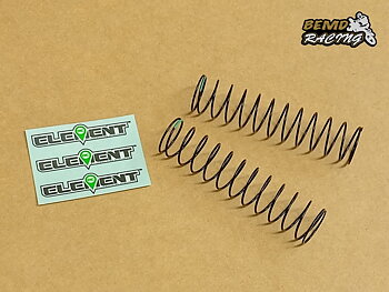 Shock Spring Green 0.71 lb/in, L=63 mm 2-pack Element RC