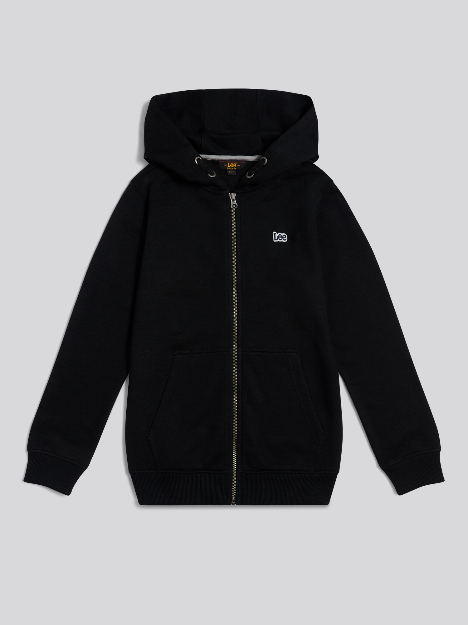 BADGE LB ZIP THROUGH HOODIE Black