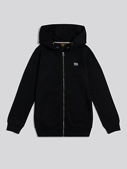 BADGE LB ZIP THROUGH HOODIE Black