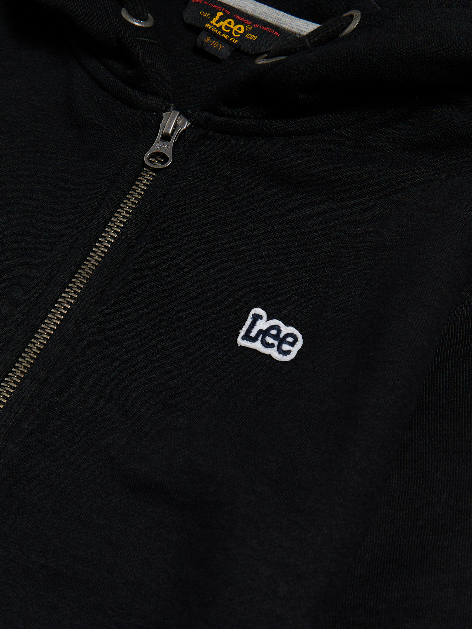 BADGE LB ZIP THROUGH HOODIE Black - 3