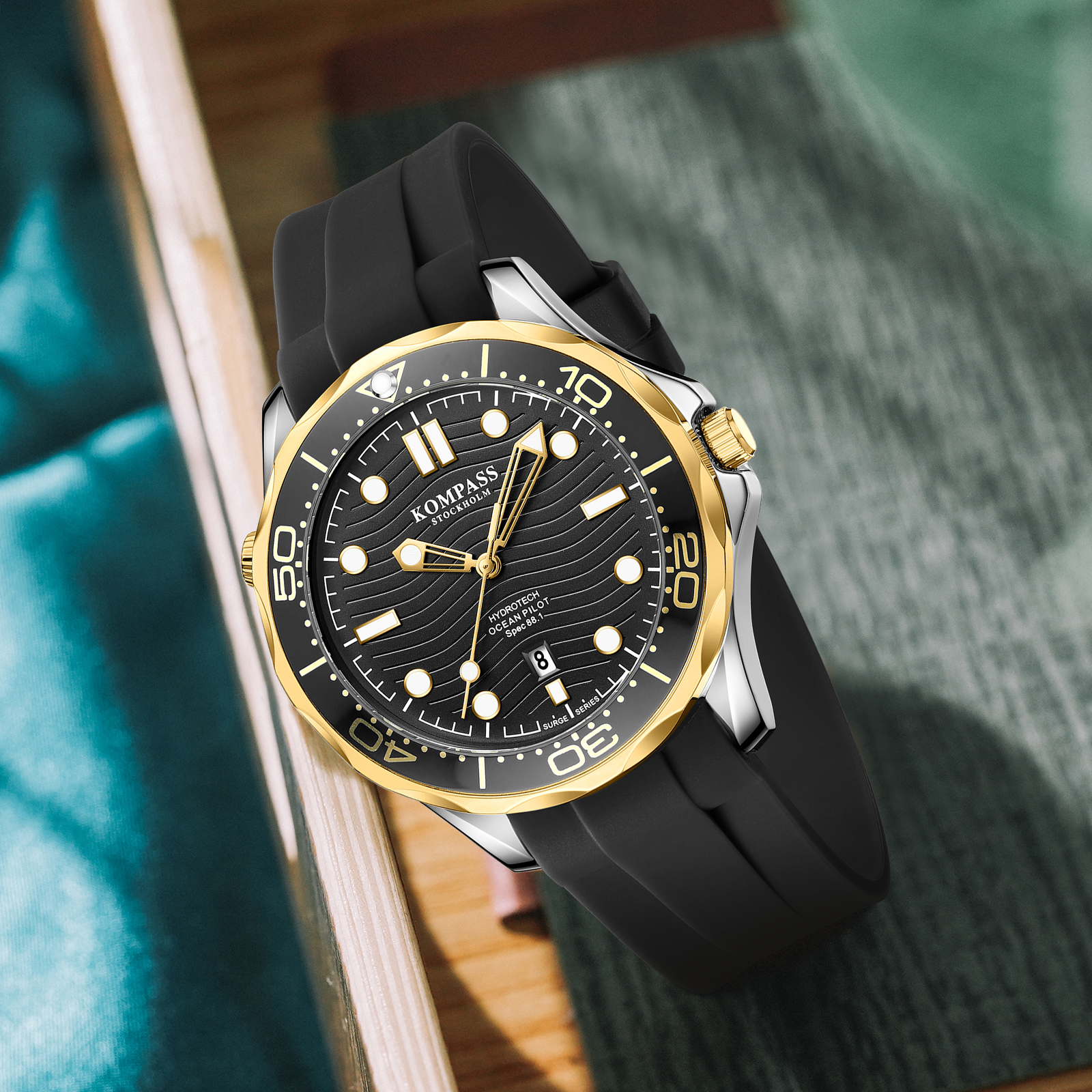 Kompass Ocean Pilot Gold Black - 4