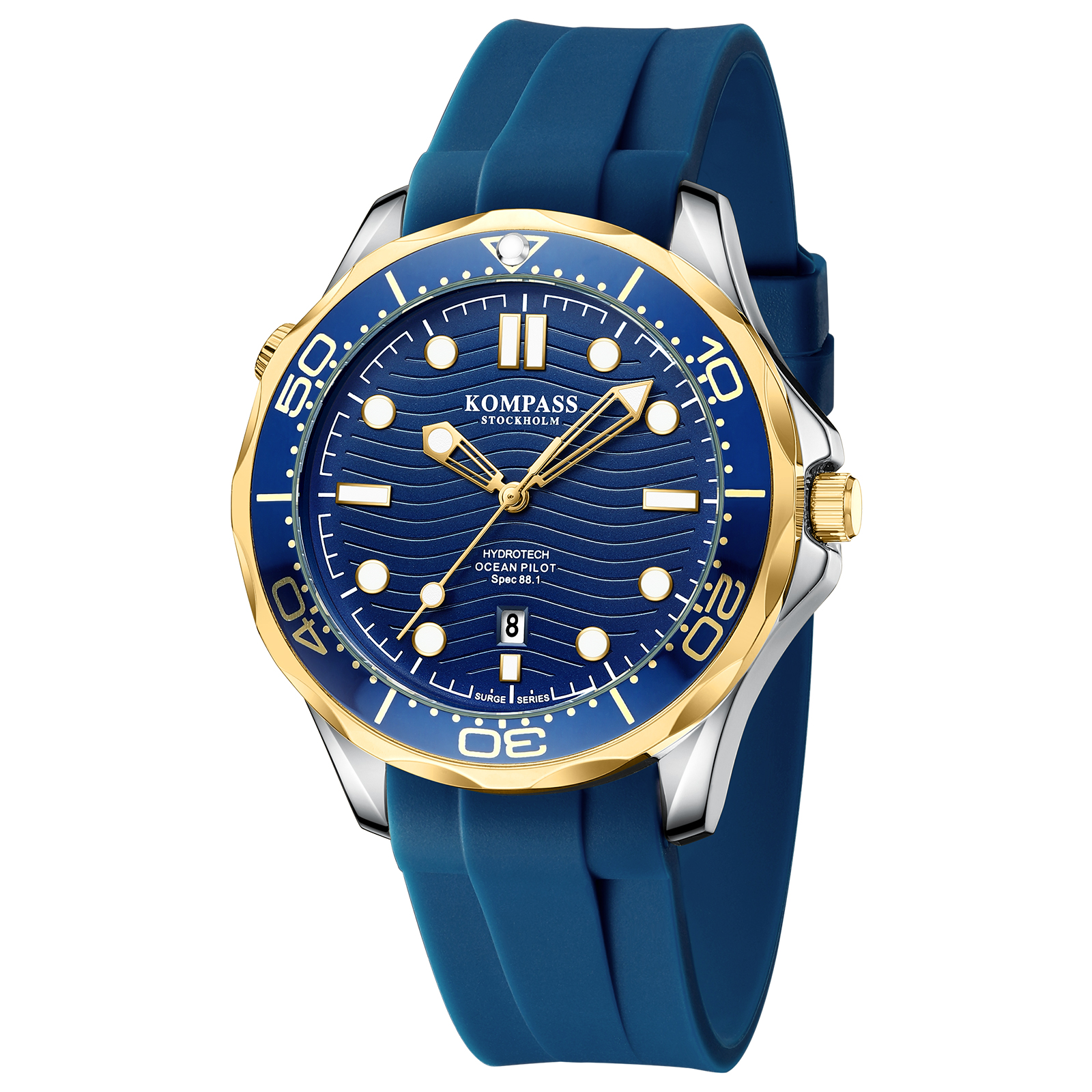 Kompass Ocean Pilot Gold Blue - 3