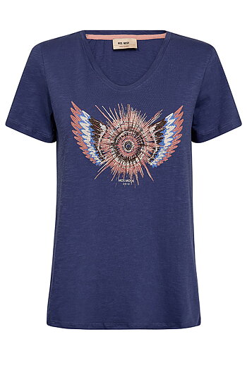 MMRomi Gheti O-SS Glam Tee Crown Blue