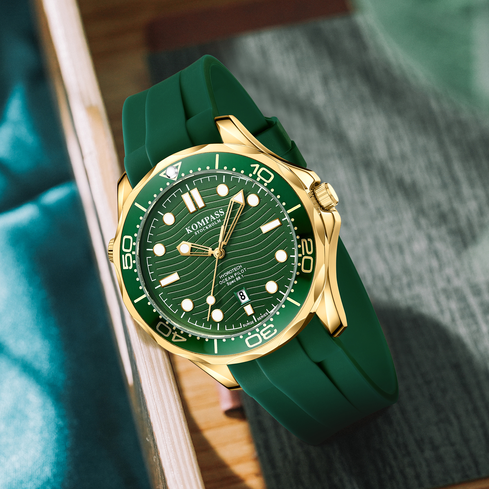 Kompass Ocean Pilot Gold Green - 4