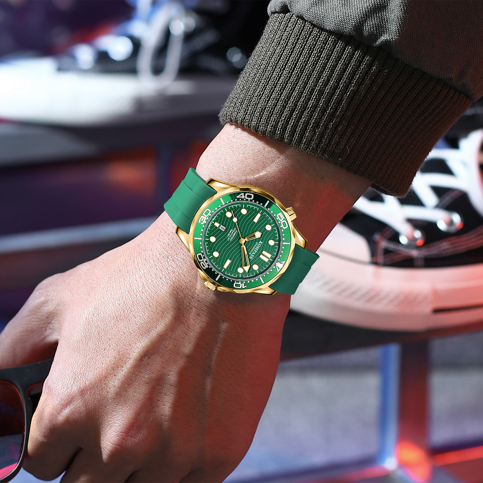 Kompass Ocean Pilot Gold Green - 7